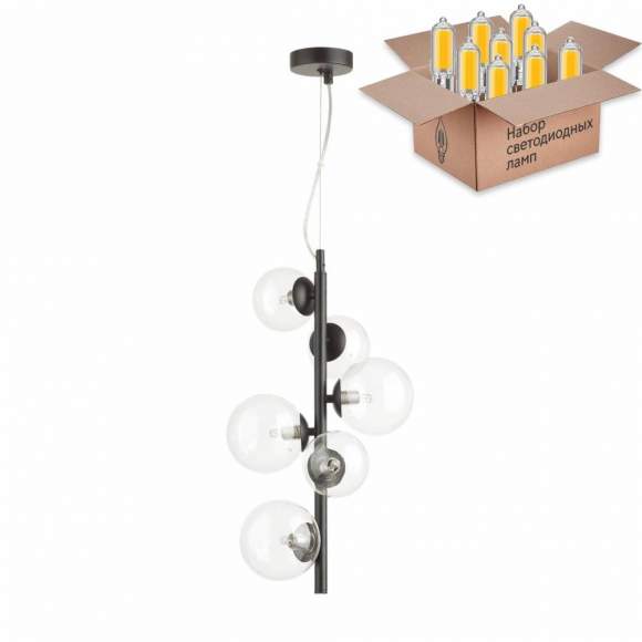 Подвесной светильник с лампочками Odeon Light Tovi 4818/6+Lamps G9