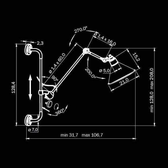 765626 Настенное бра Lightstar HITECH 765626 Настенное бра Lightstar HITECH