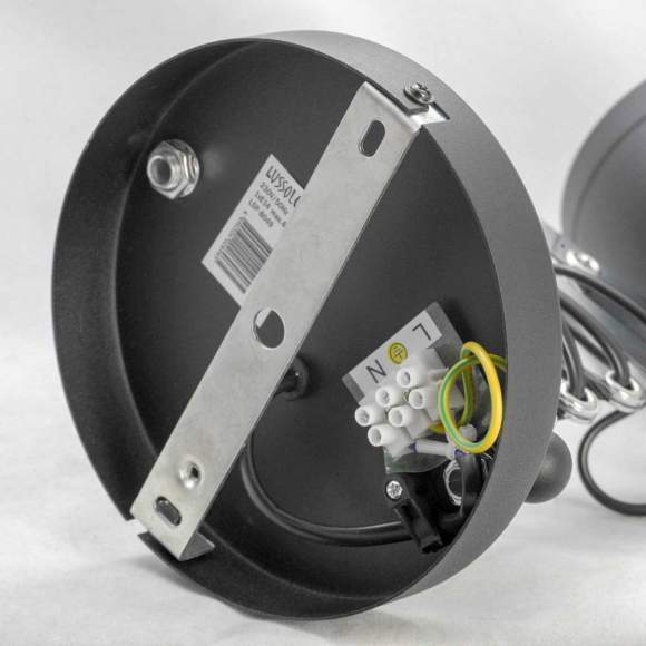 Настенный светильник Lussole Loft KOYUKUK LSP-8049V (комплект из LSP-8049+Сетевой шнур 2м DM107 1шт.)