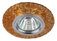 Точечный встраиваемый светильник c белой светодиодной подсветкой ЭРА DK LD4 TEA/WH Б0019206