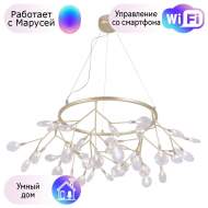 Люстра подвесная Crystal Lux с поддержкой Маруся EVITA SP45 D GOLD/TRANSPARENT-М
