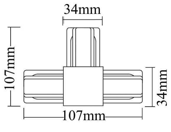 Соединитель Т-образный для однофазного шинопровода CLT 0.211 Crystal Lux CLT 0.211 08 WH Соединитель Т-образный для однофазного шинопровода CLT 0.211 Crystal Lux CLT 0.211 08 WH