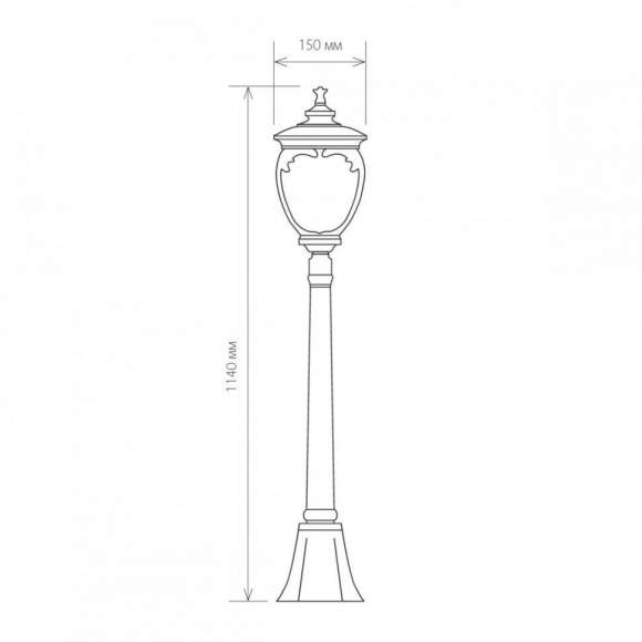 Andromeda F (GLYF-8024F) черное золото Уличный фонарный столб Elektrostandard 4690389042683 (a027998) Andromeda F (GLYF-8024F) черное золото Уличный фонарный столб Elektrostandard 4690389042683 (a027998)