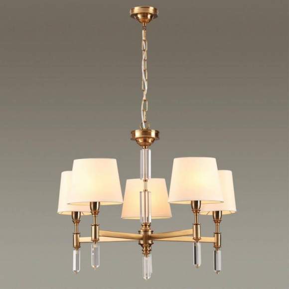 Люстра на штанге Odeon Light London с лампочками 4894/5+Lamps E14 Свеча