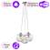 Подвесной светильник Arte Lamp Gelato с поддержкой Алиса A9508SP-3CC-A