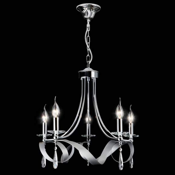 Подвесная люстра 60064/5 хром ЕВРОСВЕТ Подвесная люстра 60064/5 хром ЕВРОСВЕТ