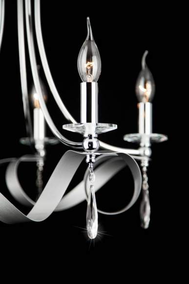 Подвесная люстра 60064/5 хром ЕВРОСВЕТ Подвесная люстра 60064/5 хром ЕВРОСВЕТ