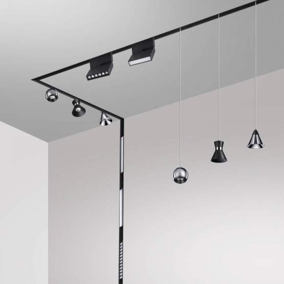 Трековый светильник 24W 4000К для магнитного шинопровода Shino Novotech 358411 Трековый светильник 24W 4000К для магнитного шинопровода Shino Novotech 358411