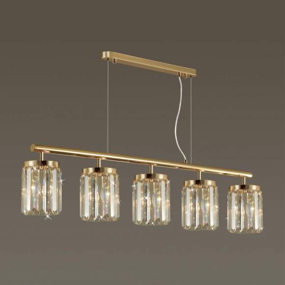 Подвесная люстра с лампочками  Odeon Light Vassa 4987/5+Lamps E14 Свеча Подвесная люстра с лампочками  Odeon Light Vassa 4987/5+Lamps E14 Свеча