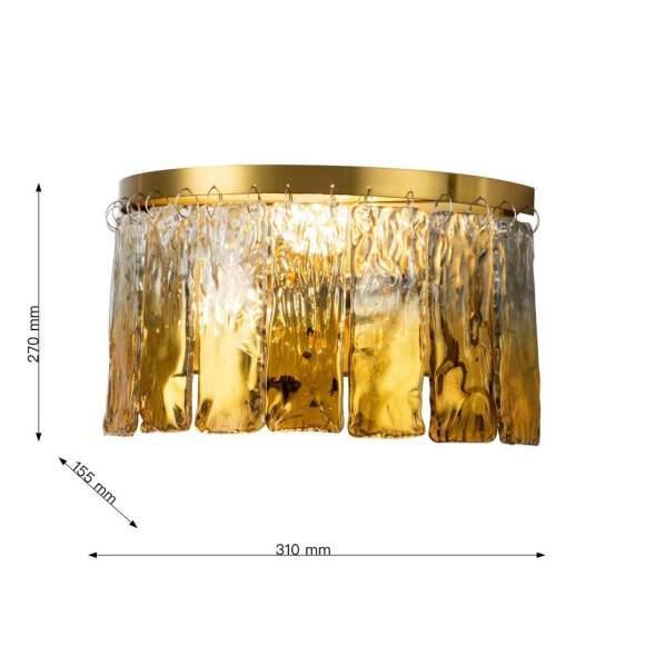 Настенный светильник с лампочками Favourite Midas 3017-2W+Lamps E14 Свеча