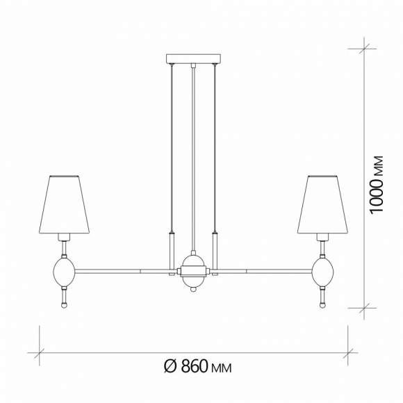Подвесная люстра Escada 2106/8S E14*40W Nickel Подвесная люстра Escada 2106/8S E14*40W Nickel