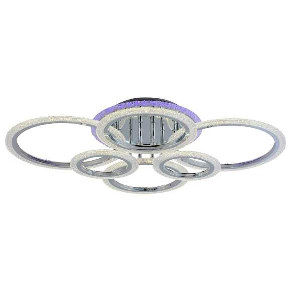 Светодиодная диммируемая люстра с ПДУ Profit Light 8086/6 CHR 132W+8W RGB Светодиодная диммируемая люстра с ПДУ Profit Light 8086/6 CHR 132W+8W RGB