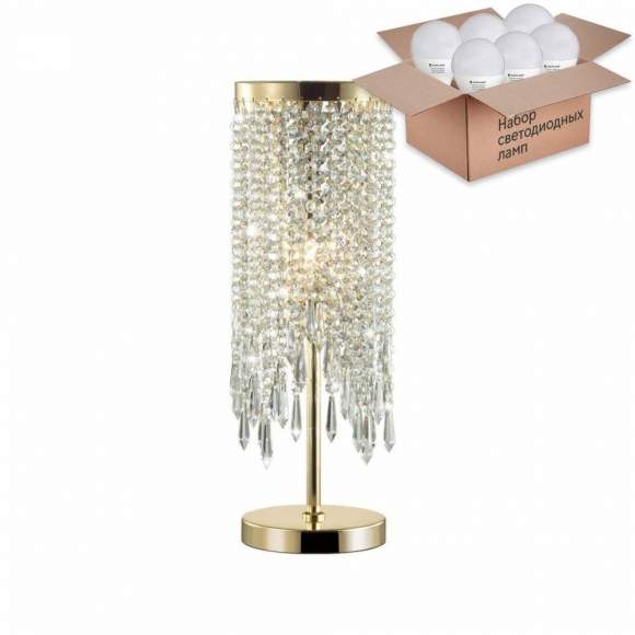 Настольная лампа Odeon Chokka  с лампочкой 5028/1T+Lamps E14 P45