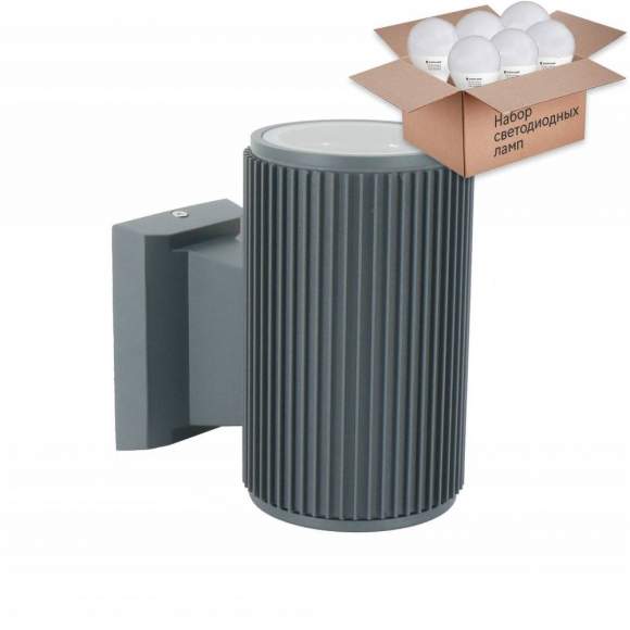 Уличный настенный светильник Favourite Pola с лампочкой 2859-1W+Lamps E27 P45 Уличный настенный светильник Favourite Pola с лампочкой 2859-1W+Lamps E27 P45