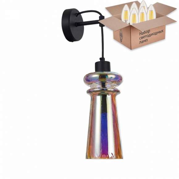 Бра Odeon Pasti с лампочкой 4967/1W+Lamps E14 Свеча Бра Odeon Pasti с лампочкой 4967/1W+Lamps E14 Свеча