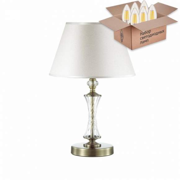 Настольная лампа с лампочкой Lumion Kimberly 4408/1T+Lamps E14 Свеча Настольная лампа с лампочкой Lumion Kimberly 4408/1T+Lamps E14 Свеча