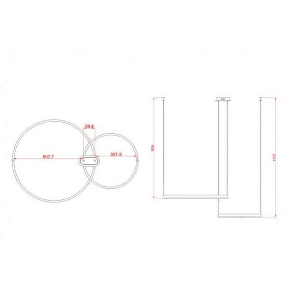 Подвесная светодиодная люстра KINK Light Тор 08219,33P (18149)