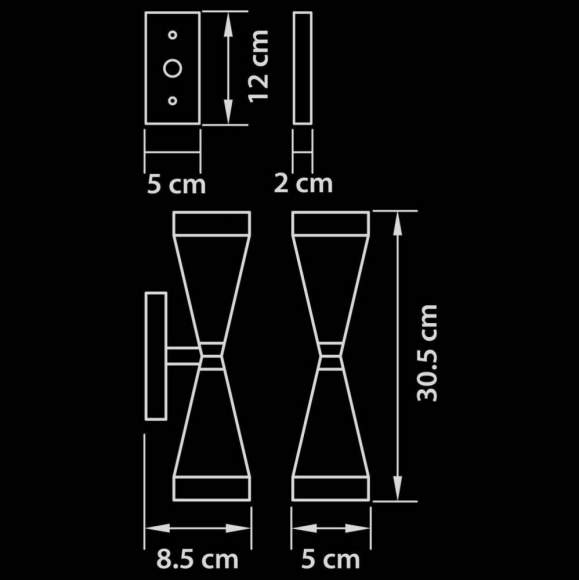 807626 807627 Бра настенное Lightstar Punto белый 807626 807627 Бра настенное Lightstar Punto белый