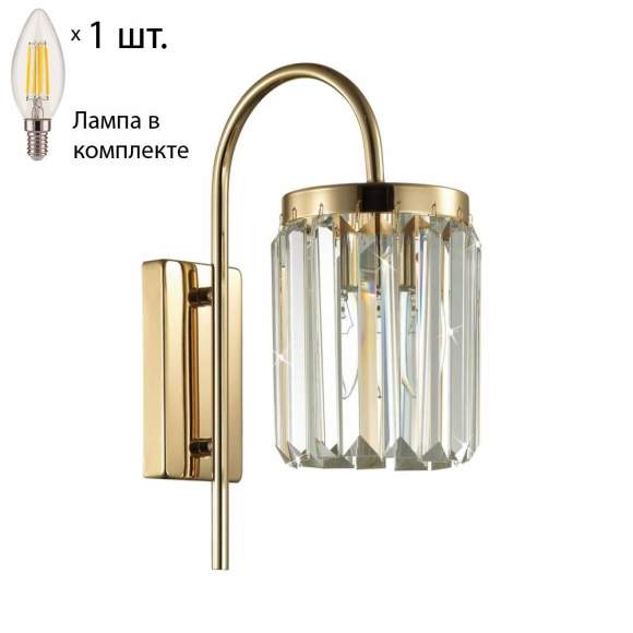 Бра с лампочкой Odeon Light Vassa 4987/1W+Lamps E14 Свеча