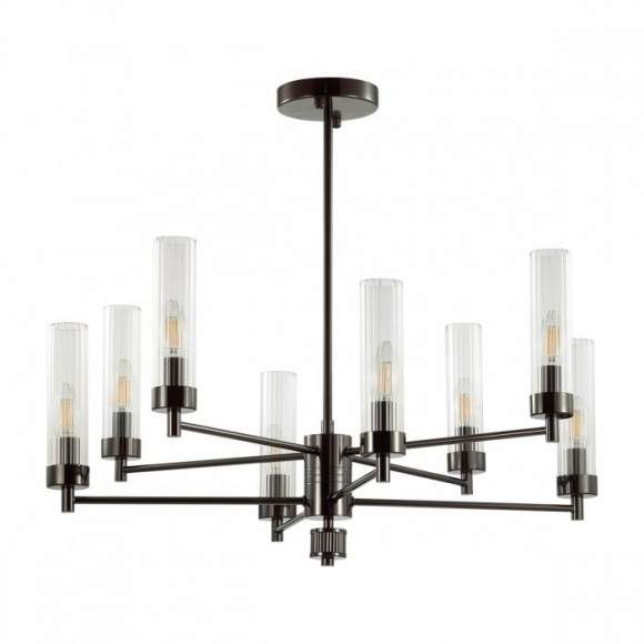Люстра на штанге с лампочками Lumion Kamilla 5275/8C+Lamps E14 Свеча Люстра на штанге с лампочками Lumion Kamilla 5275/8C+Lamps E14 Свеча
