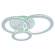 Светодиодная диммируемая люстра с ПДУ Profit Light 8061/3 WHT 192W+7W RGB