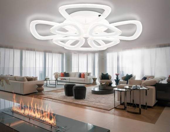 Потолочная диммируемая люстра с пультом ДУ Ambrella light Original FA4515 Потолочная диммируемая люстра с пультом ДУ Ambrella light Original FA4515