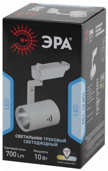 Однофазный LED светильник 10W 4000К для трека Trek Эра TR1 - 10 WH (Б0032097)