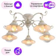 Люстра потолочная Arte Lamp 7 с поддержкой Алиса A4577PL-5WG-A