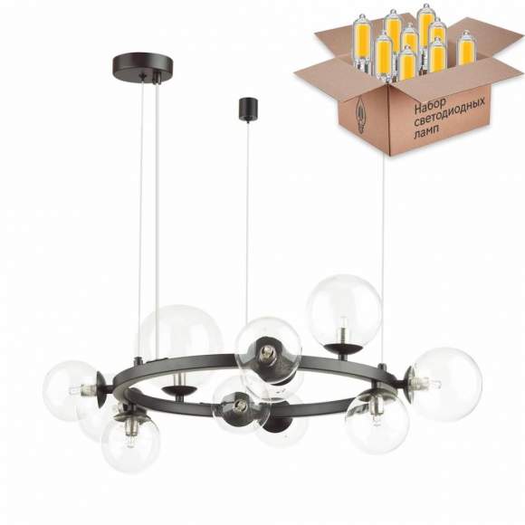 Подвесная люстра с лампочками Odeon Light Tovi 4818/11+Lamps G9 Подвесная люстра с лампочками Odeon Light Tovi 4818/11+Lamps G9