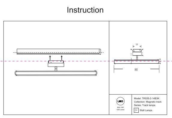 Трековый светильник 14W 3000К для магнитного шинопровода Maytoni Track lamps TR026-2-14B3K Трековый светильник 14W 3000К для магнитного шинопровода Maytoni Track lamps TR026-2-14B3K