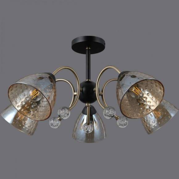 Потолочная люстра Illumico IL0230-5CSQ-29 BK AB (1423886) Потолочная люстра Illumico IL0230-5CSQ-29 BK AB (1423886)