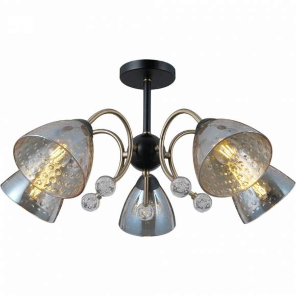 Потолочная люстра Illumico IL0230-5CSQ-29 BK AB (1423886) Потолочная люстра Illumico IL0230-5CSQ-29 BK AB (1423886)