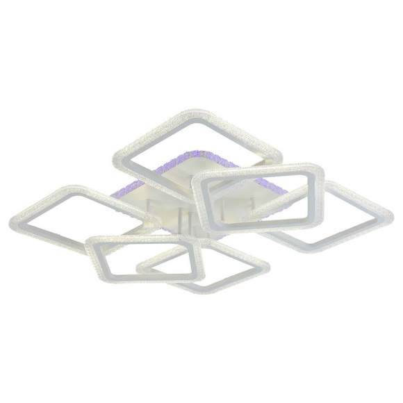 Светодиодная диммируемая люстра с ПДУ Profit Light 8087/6 WHT 168W+11W RGB