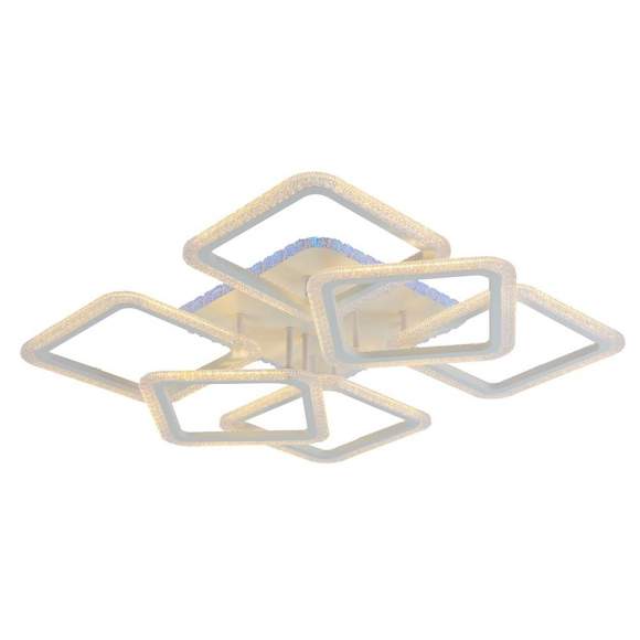 Светодиодная диммируемая люстра с ПДУ Profit Light 8087/6 WHT 168W+11W RGB