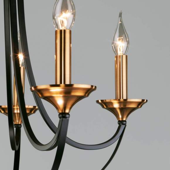 Подвесная люстра Евросвет Lazzaro 60098/5 черный a045210