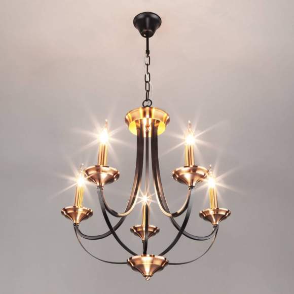 Подвесная люстра Евросвет Lazzaro 60098/5 черный a045210