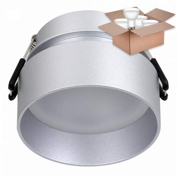 Встраиваемый светильник с лампочкой Favourite Inserta 2884-1C+Lamps Gu10 Встраиваемый светильник с лампочкой Favourite Inserta 2884-1C+Lamps Gu10