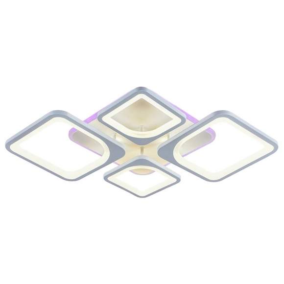 Светодиодная диммируемая люстра с ПДУ Profit Light 8057/2+2 WHT 112W+8W RGB Светодиодная диммируемая люстра с ПДУ Profit Light 8057/2+2 WHT 112W+8W RGB