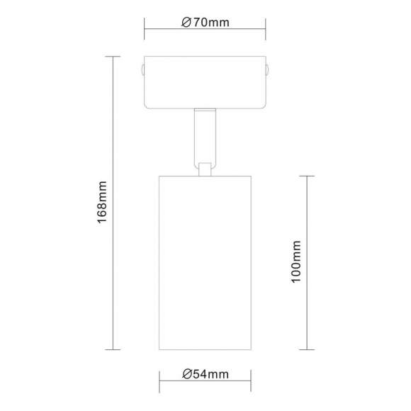 Потолочный светильник накладной поворотный ST-Luce Dario ST303.502.01