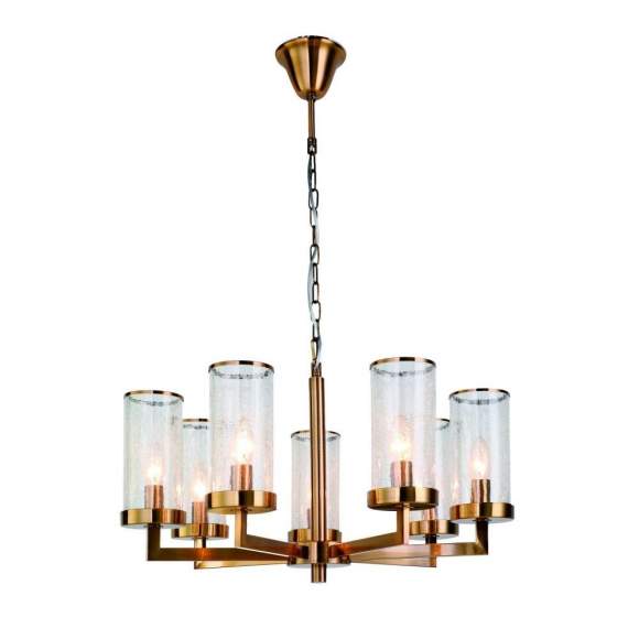 Подвесная люстра с лампочками Favourite Assembly 2060-7P+Lamps E14 Свеча Подвесная люстра с лампочками Favourite Assembly 2060-7P+Lamps E14 Свеча