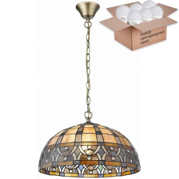 Подвесной светильник с лампочками Velante 824-806-02+Lamps E27 P45 Подвесной светильник с лампочками Velante 824-806-02+Lamps E27 P45