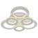 Светодиодная диммируемая люстра с ПДУ Profit Light 8061/3+3 WHT 240W+8W RGB