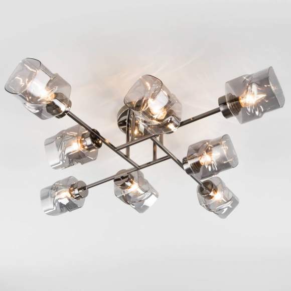 Потолочная люстра Евросвет Hilari 30165/8 черный жемчуг a047333 Потолочная люстра Евросвет Hilari 30165/8 черный жемчуг a047333