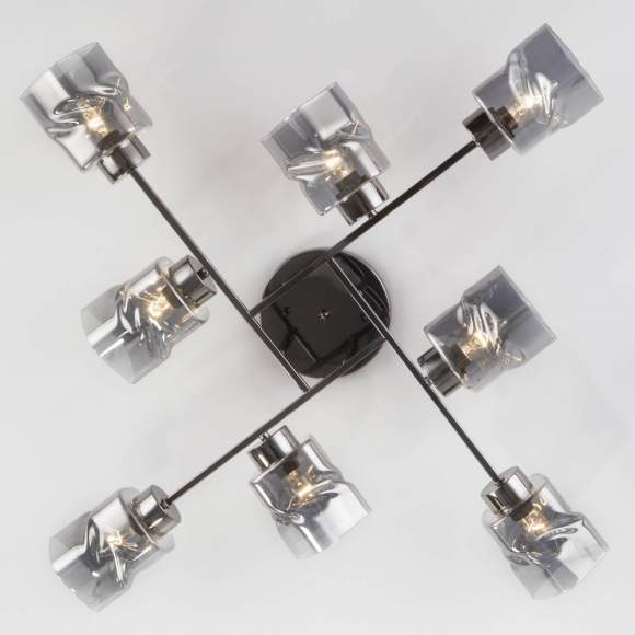 Потолочная люстра Евросвет Hilari 30165/8 черный жемчуг a047333 Потолочная люстра Евросвет Hilari 30165/8 черный жемчуг a047333