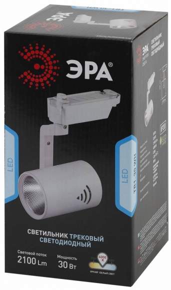 Однофазный LED светильник 30W 4000К для трека Trek Эра TR1 - 30 WH (Б0032099)