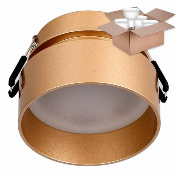 Встраиваемый светильник с лампочкой Favourite Inserta 2885-1C+Lamps Gu10