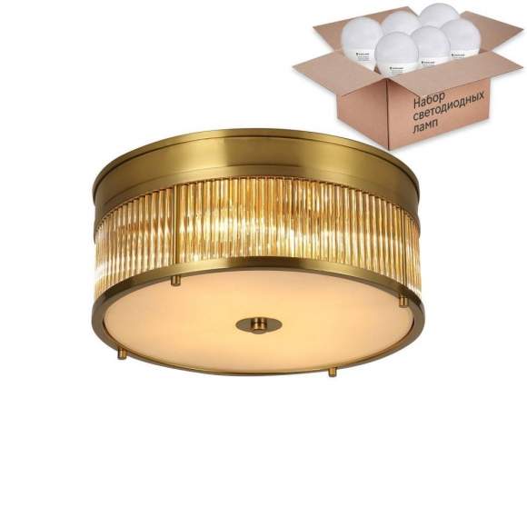 Потолочный светильник с лампочками Favourite Mirabili 2850-4C+Lamps E14 P45