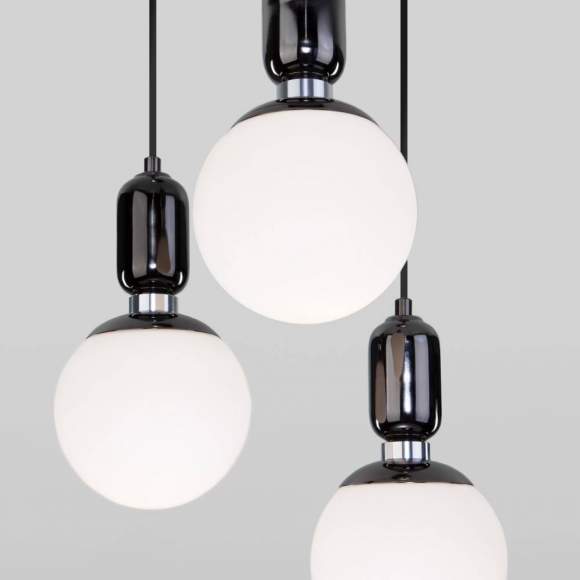 Подвесной светильник Eurosvet 50151/3 черный жемчуг Подвесной светильник Eurosvet 50151/3 черный жемчуг