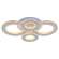 Светодиодная диммируемая люстра с ПДУ Profit Light 8061/2+2 WHT 160W+7W RGB