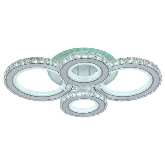 Светодиодная диммируемая люстра с ПДУ Profit Light 8061/2+2 WHT 160W+7W RGB Светодиодная диммируемая люстра с ПДУ Profit Light 8061/2+2 WHT 160W+7W RGB